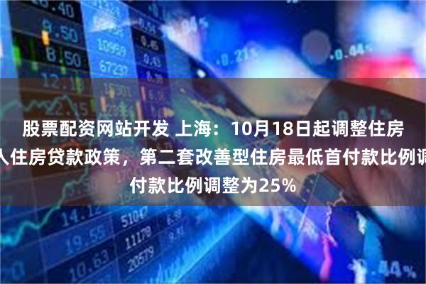 股票配资网站开发 上海：10月18日起调整住房公积金个人住房贷款政策，第二套改善型住房最低首付款比例调整为25%