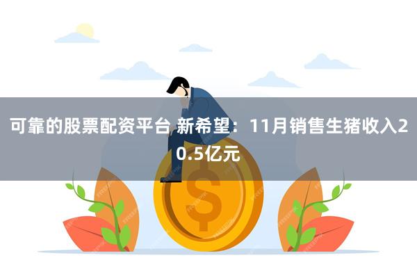 可靠的股票配资平台 新希望：11月销售生猪收入20.5亿元