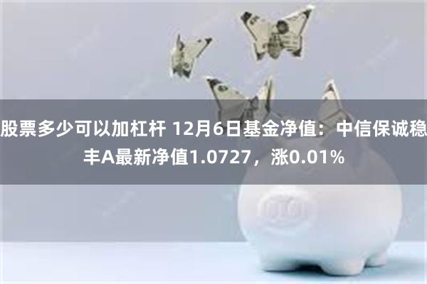 股票多少可以加杠杆 12月6日基金净值：中信保诚稳丰A最新净值1.0727，涨0.01%