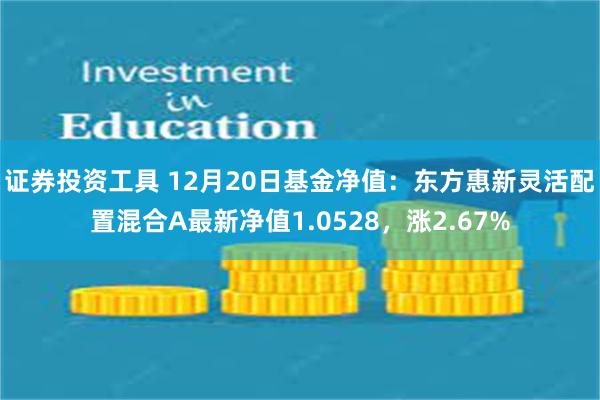 证券投资工具 12月20日基金净值：东方惠新灵活配置混合A最新净值1.0528，涨2.67%